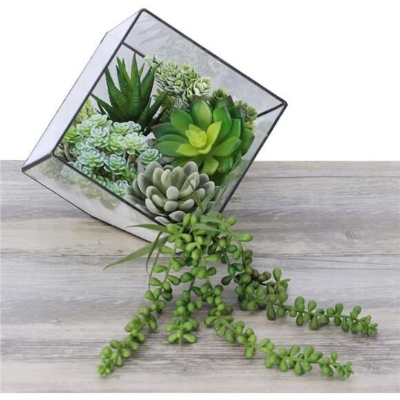 Winlyn 6 Pcs Unpotted Fake Succulents Assorted Faux Succulent in Different - Picture 5 of 7